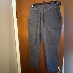 Express Charcoal Belted Trousers